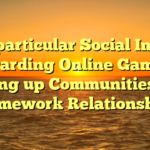 The particular Social Impact regarding Online Games: Setting up Communities and Framework Relationships