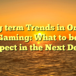 Long term Trends in On the web Gaming: What to be able to Expect in the Next Decade