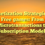 Monetization Strategies in Free games: From Microtransactions to Subscription Models