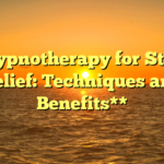 **Hypnotherapy for Stress Relief: Techniques and Benefits**